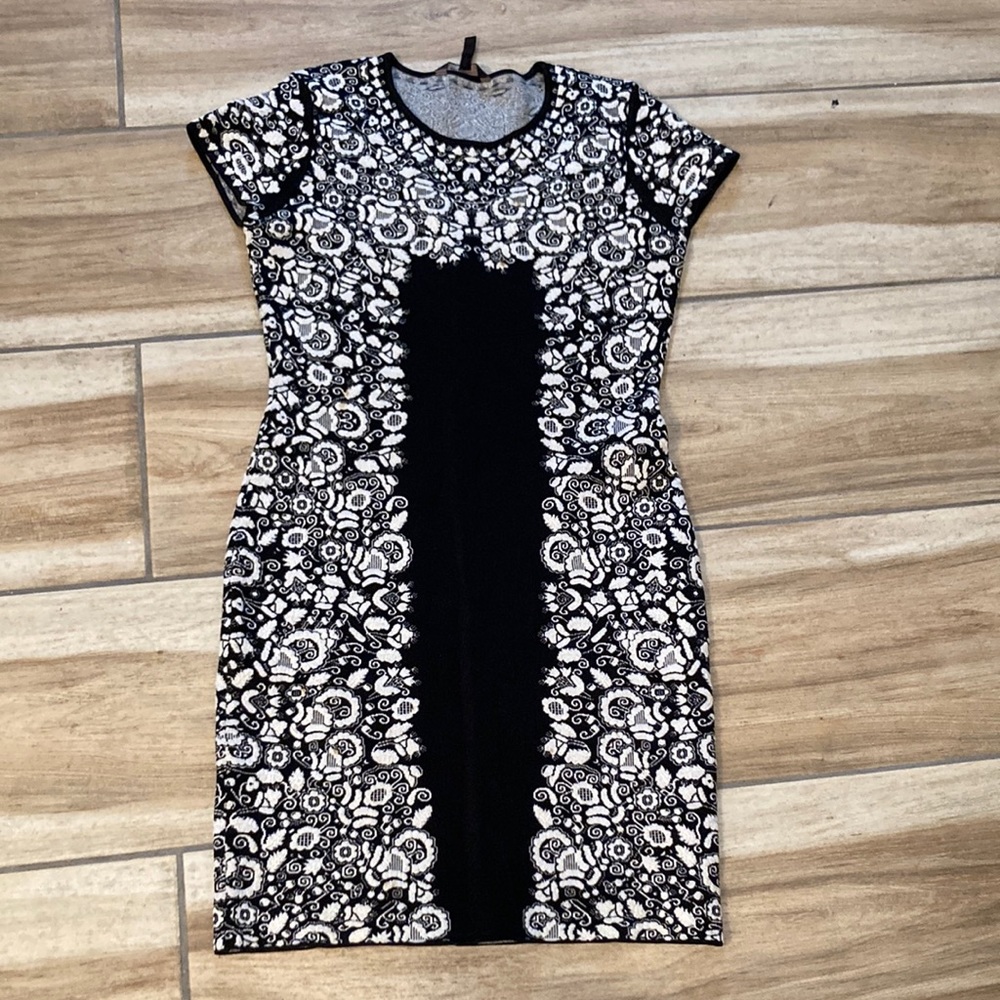 BCBG Maxazria Fabiana Floral Jacquard Dress - Picture 1 of 4